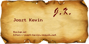 Joszt Kevin névjegykártya